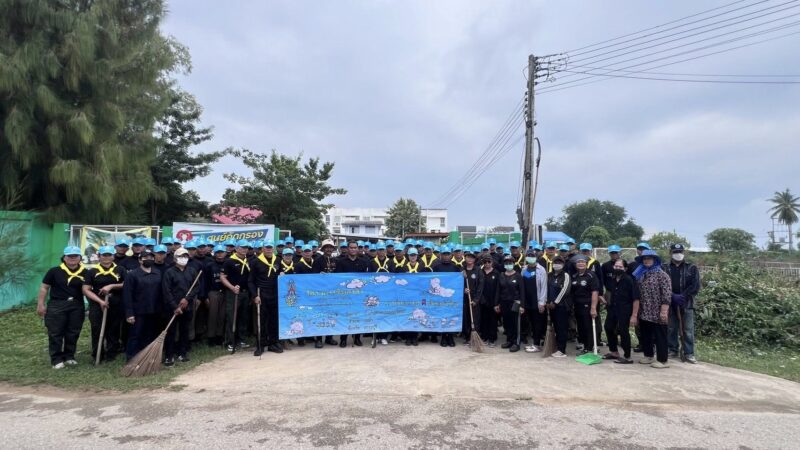 จัดกิจกรรมจิตอาสาบริเวณ รพ.สต.บ้านท่า